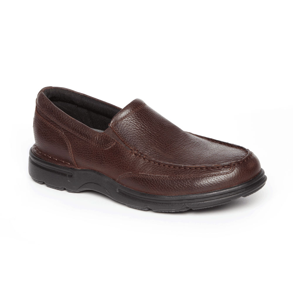 Rockport Slip-Ons Herre Mørke Brune - Prowalker Eureka Plus - EDYX57460